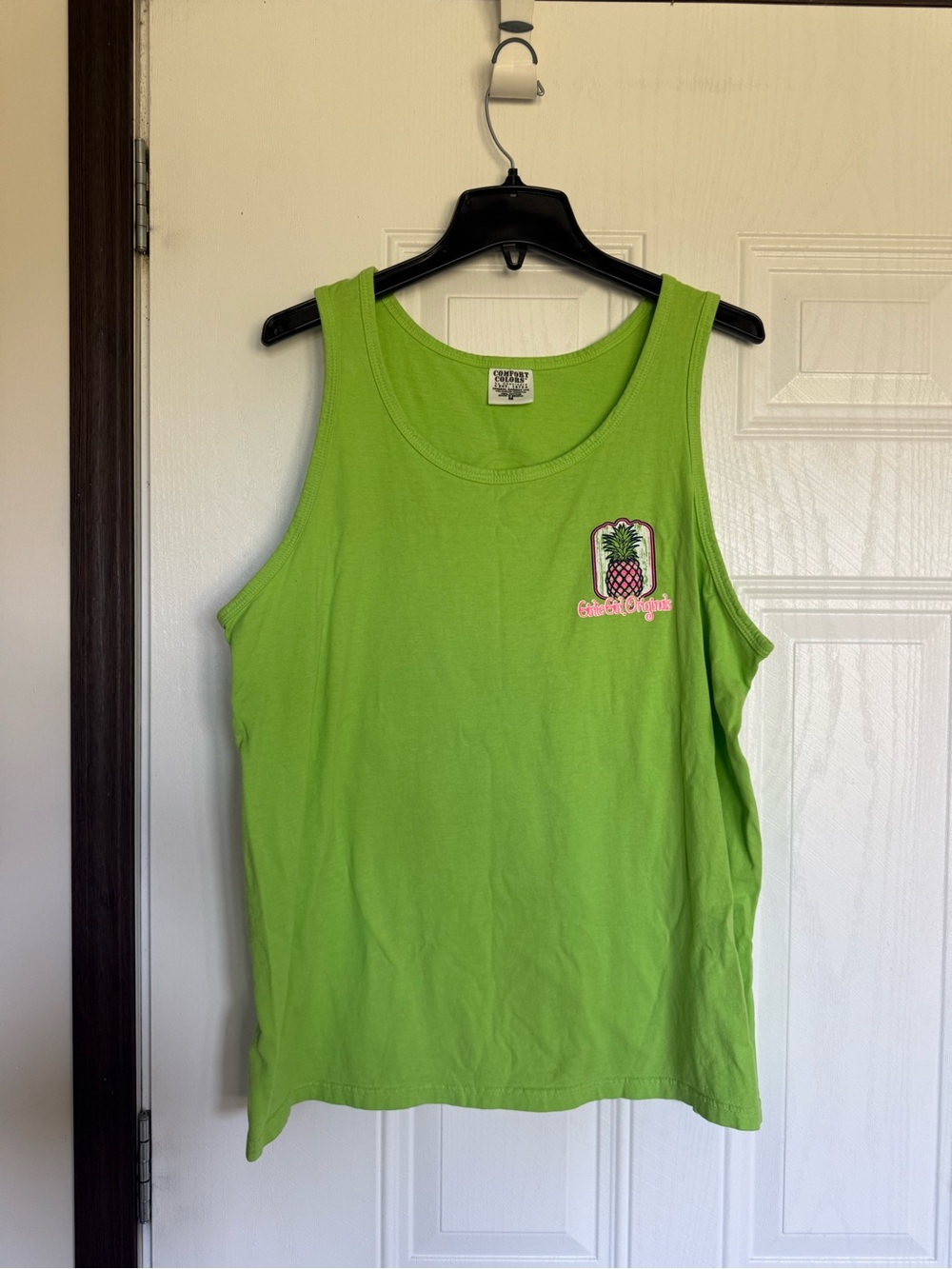 2 for $10 sale; Comfort colors girlie girls originals green tank top pineapple